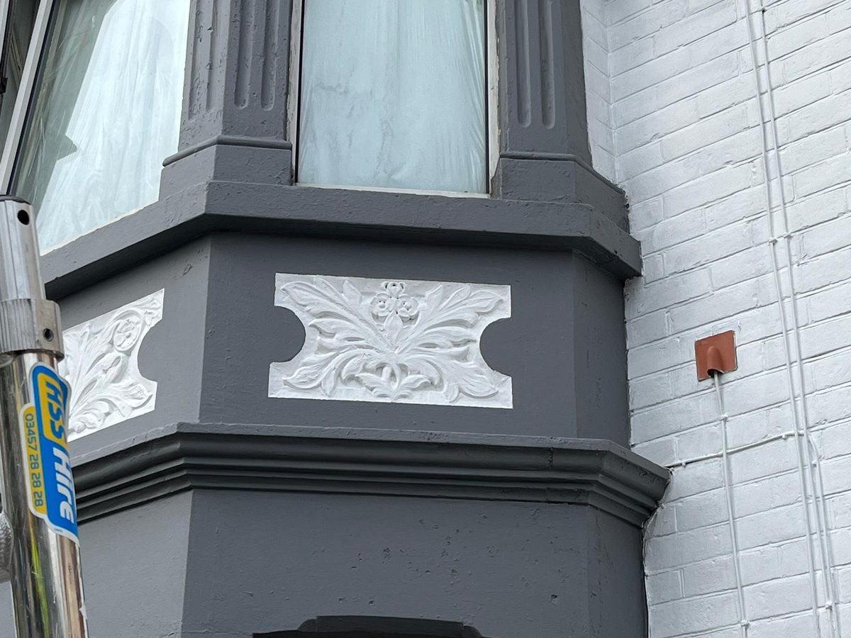Restored period plasterwork